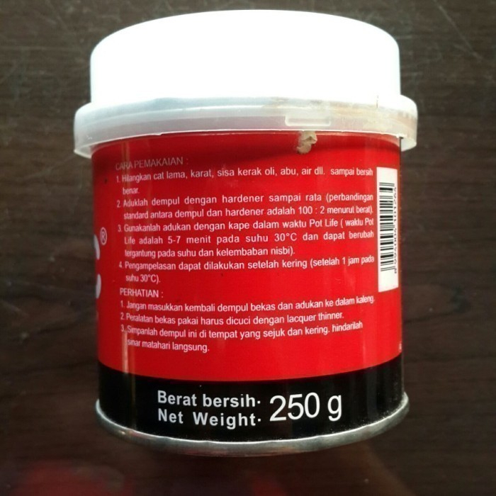 Dempul Cat Motor Mobil SANPOLAC 250gr