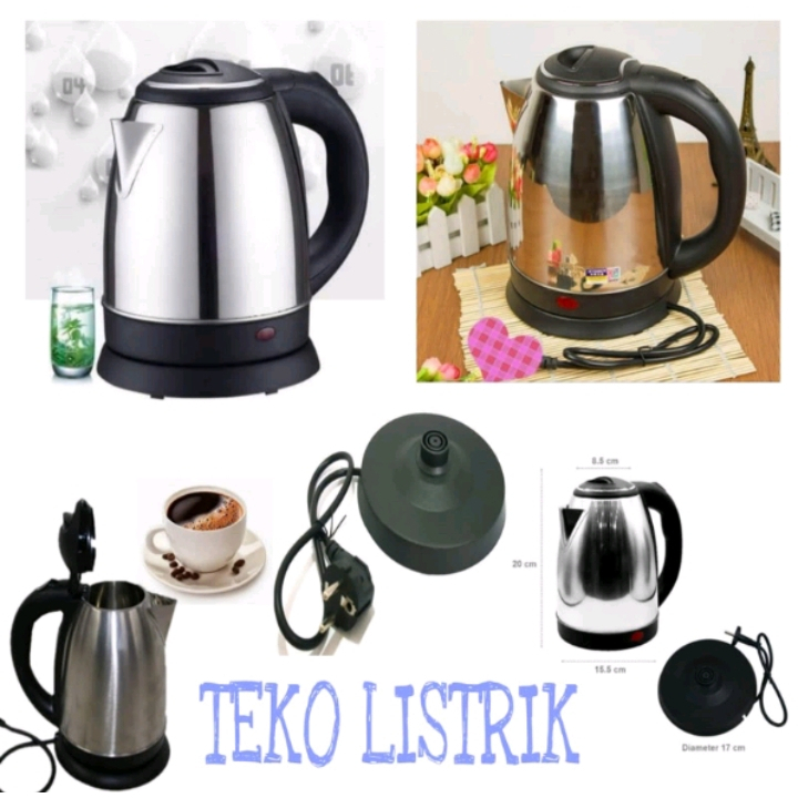 Teko Elektrik Stainless Steel 2 Liter Electric Kettle