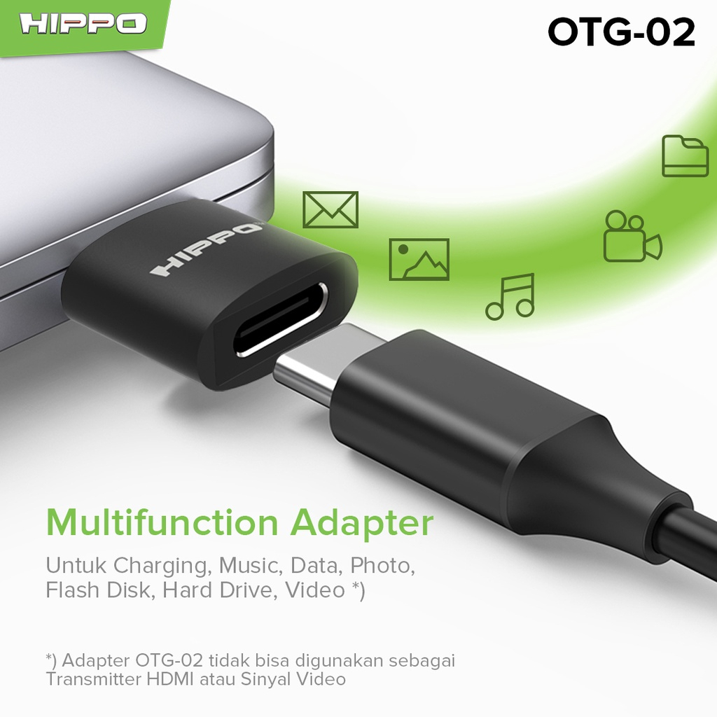 Hippo OTG-02 Converter TYPE - C TO USB Support Fast Charging