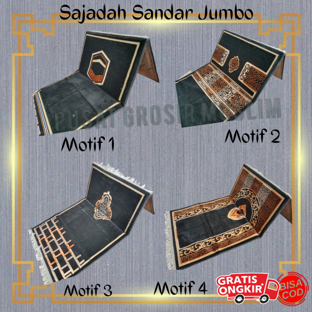 Sajadah Sandar Azmi Jumbo/ Sajadah Sandar Jumbo MultiFungsi / Sajadah Sandar Dewasa