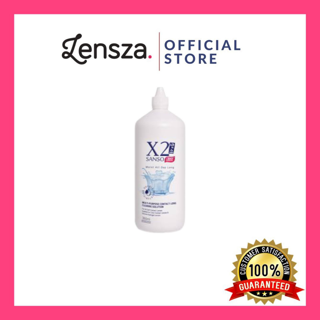 Lensza Cairan Softlen X2 Sanso + Bio Formula Solution 360 ml / Pembersih Soflen X2