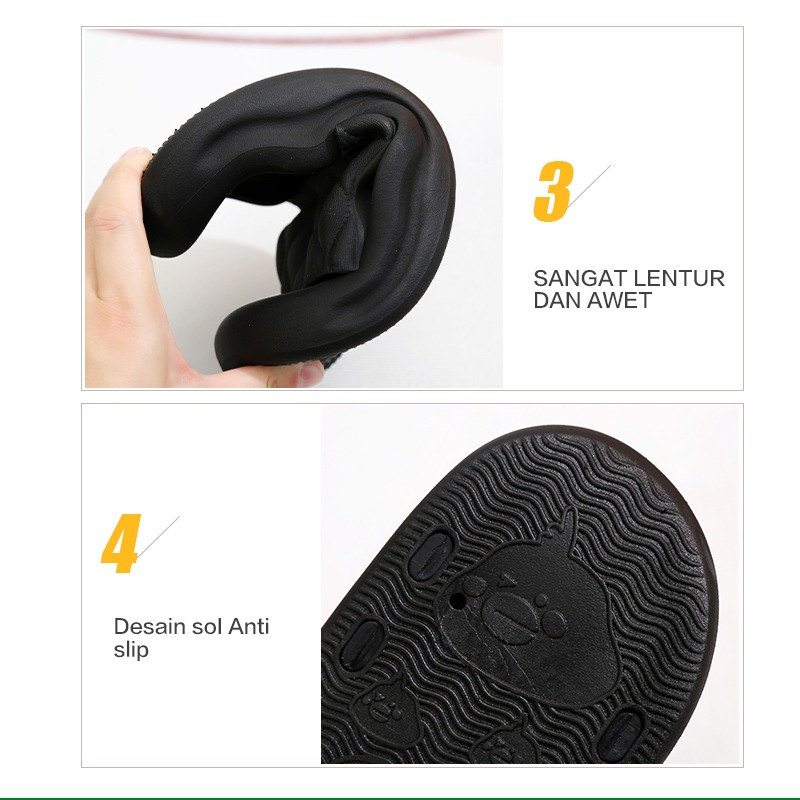 Sandal Slop Wanita Motif Bubble 1220 PVC Import Premium Calatrava