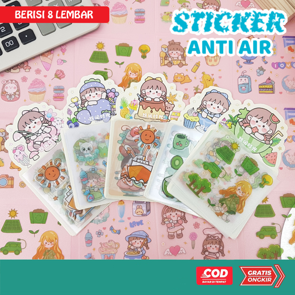 Sticker Asthetic Lucu / Sticker Momo / Tempelan Buku Stiker Tahan Air / Sticker Jurnal 21915-10