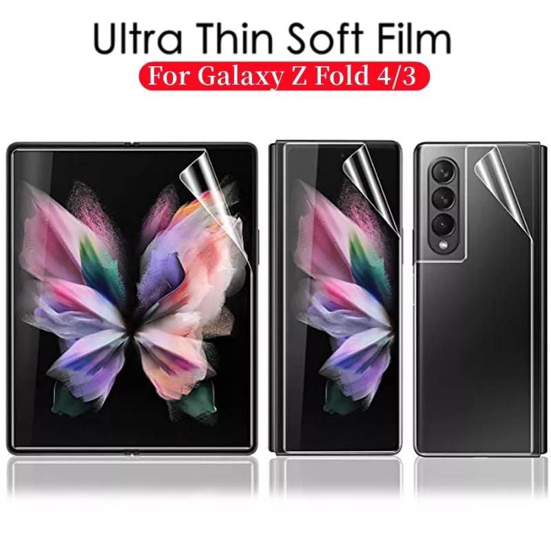 SCREEN PROTECTOR ANTI GORES HYDROGELL GALAXY Z FOLD 4 FULL DEPAN + TENGAH + BELAKANG