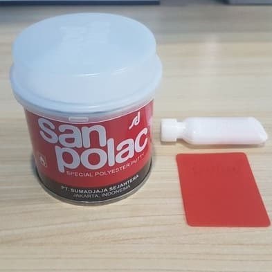 SanPolac Dempul Besi 250 Gram Polymer Plastic Plastik San Polac Duco