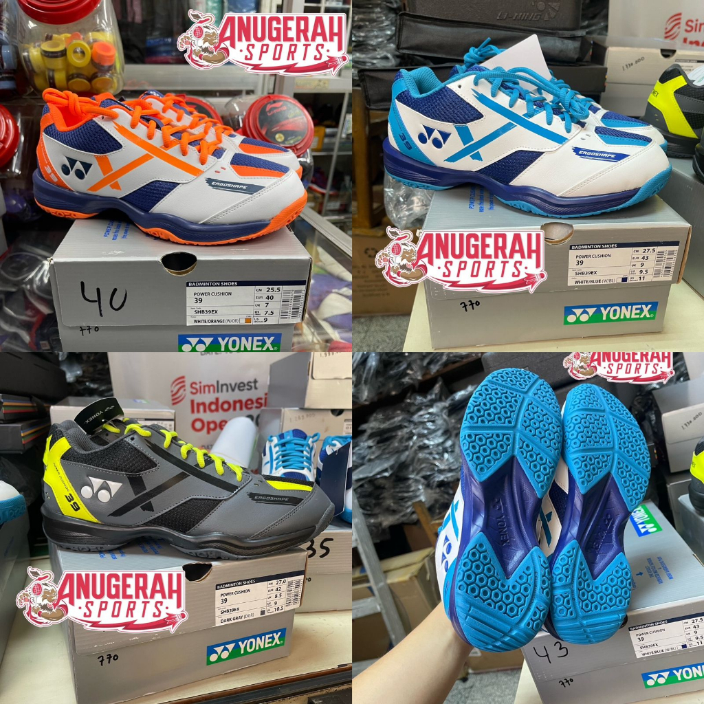 Sepatu Badminton YONEX POWER CUSHION 39 / SHB 39 EX (Size 35 - 40) ORIGINAL