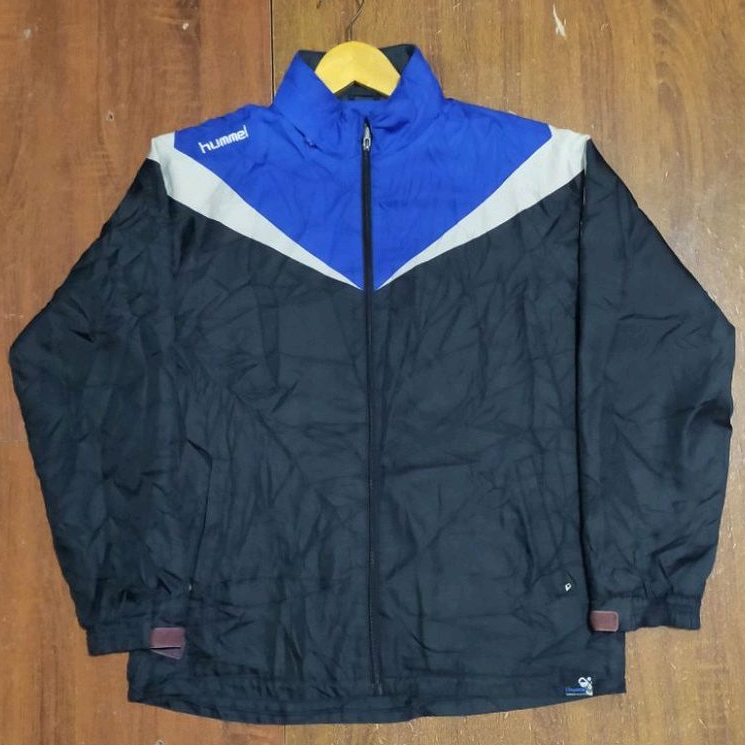 hummel colour blok winbreaker outdoor jaket sekond branded