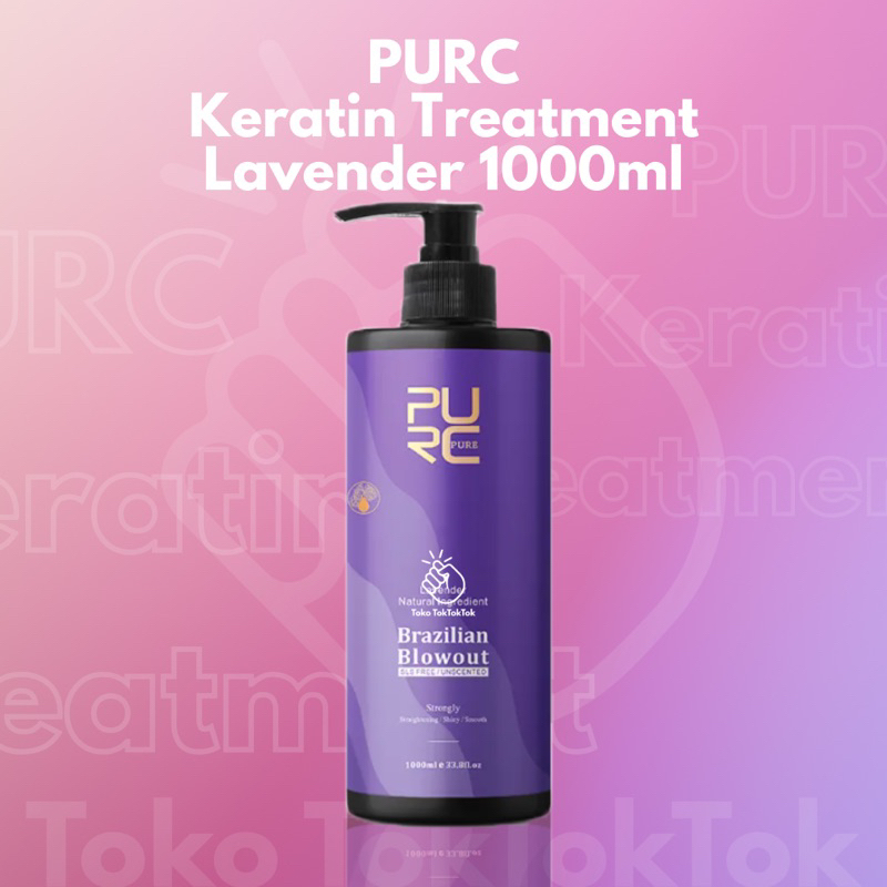 KERATIN TREATMENT PURC 12%  LAVENDER 1000ml BRAZILIAN BLOWOUT PURC LAVENDER