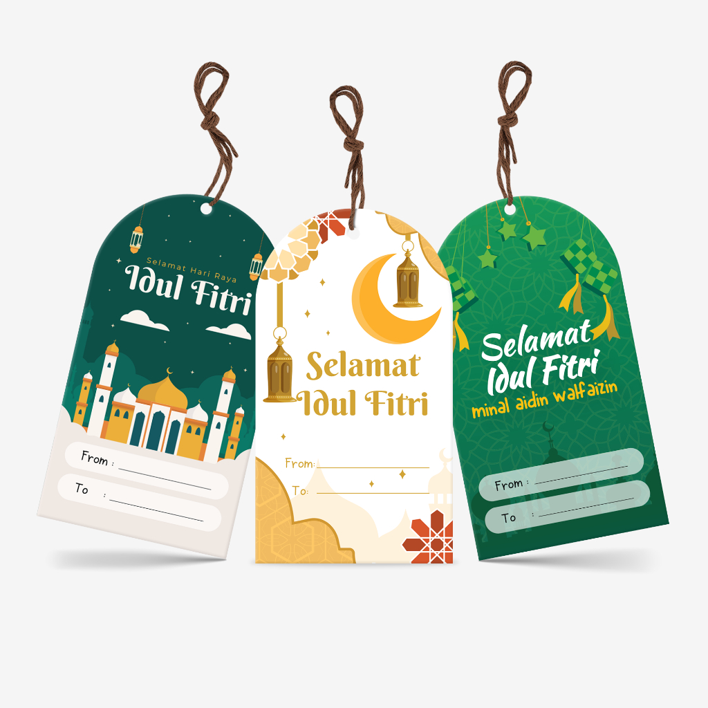

Hangtag Upper Rounded Edisi Lebaran - Ukuran 5x9 cm - Custoom.in