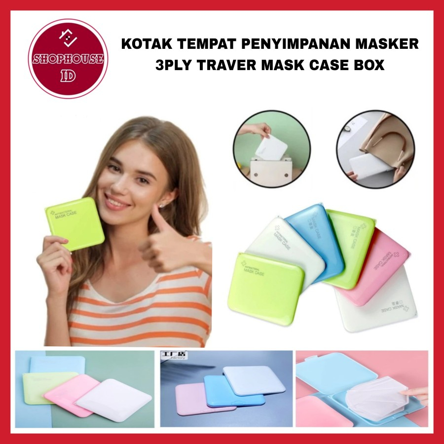 Tempat Masker Kotak Penyimpanan Mask Case 3Ply KN95 Duckbill Anti Debu - PANJANG