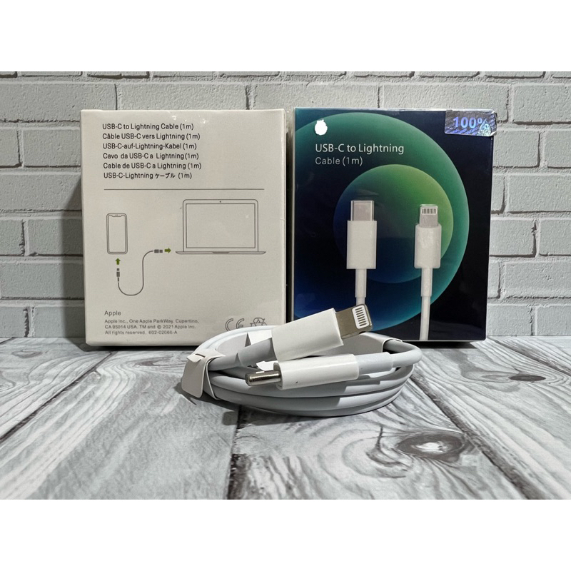 Kabel Lightning type-c data Fast charging usb charger PD 20W 18W Quick METER 1 M