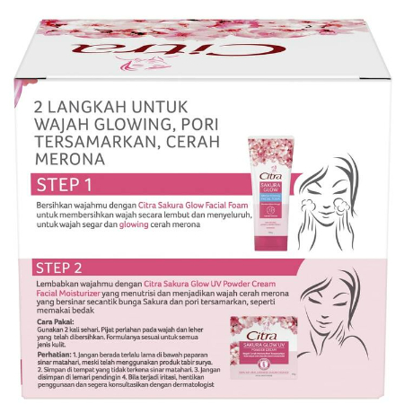 Citra Moisturizer Krim Wajah SAKURA GLOW 40gr