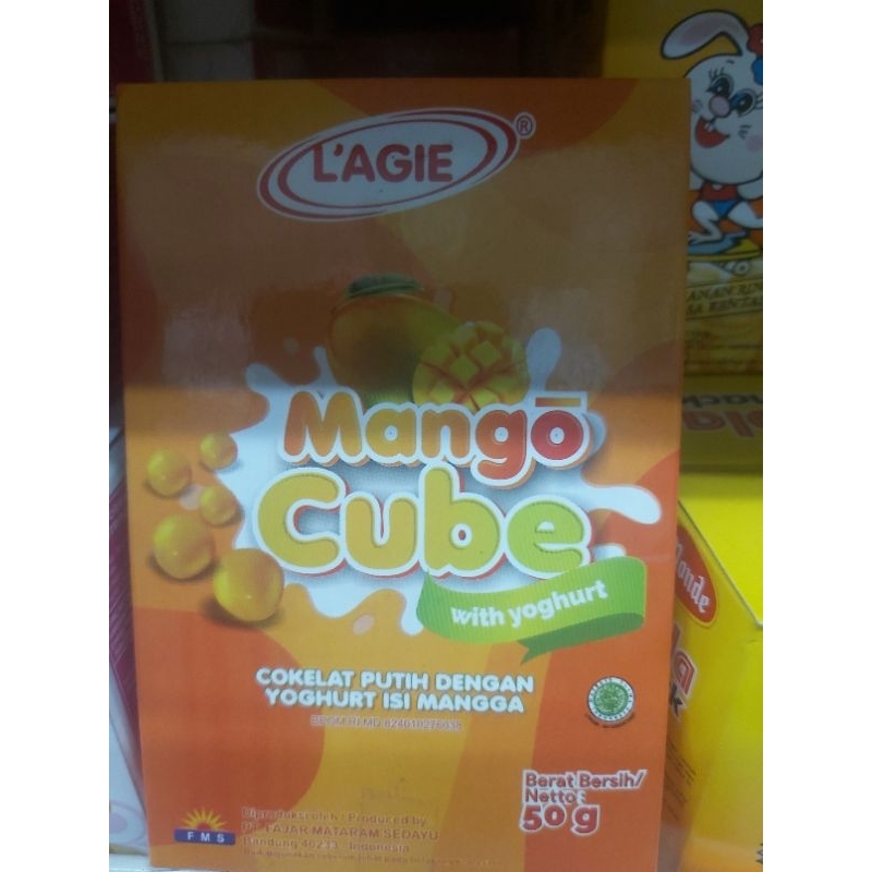 

L'agie Mango Cube With Yoghurt 50 gr