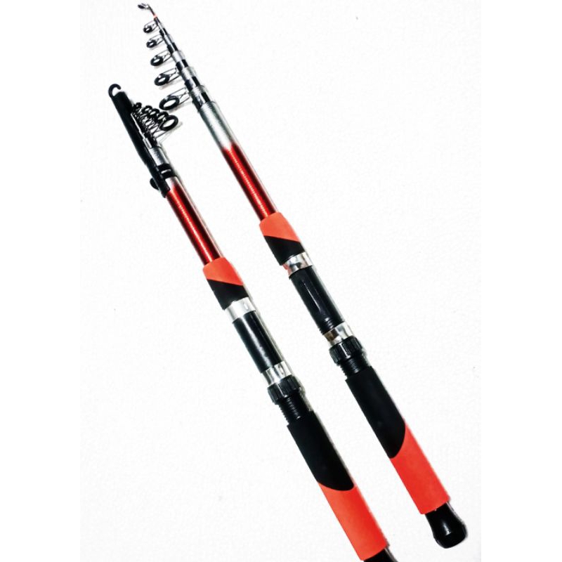 Joran Pancing Antena GAMARU RED FISH 300 cm Spinning Teleskopis Spining Teleskopik