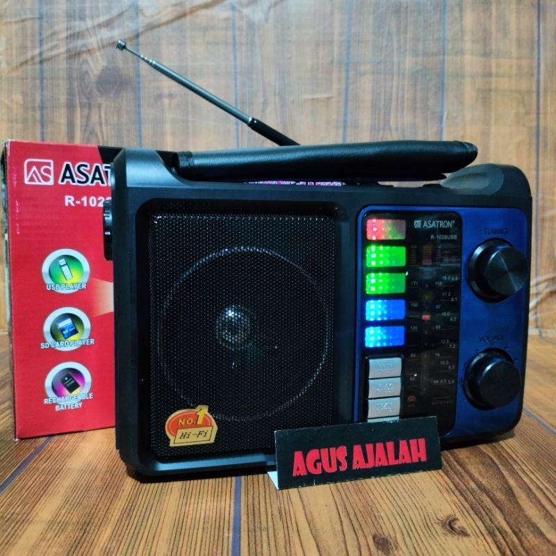 Speaker radio asatron /radio fortable asatron am fm sw 1028 ac dc