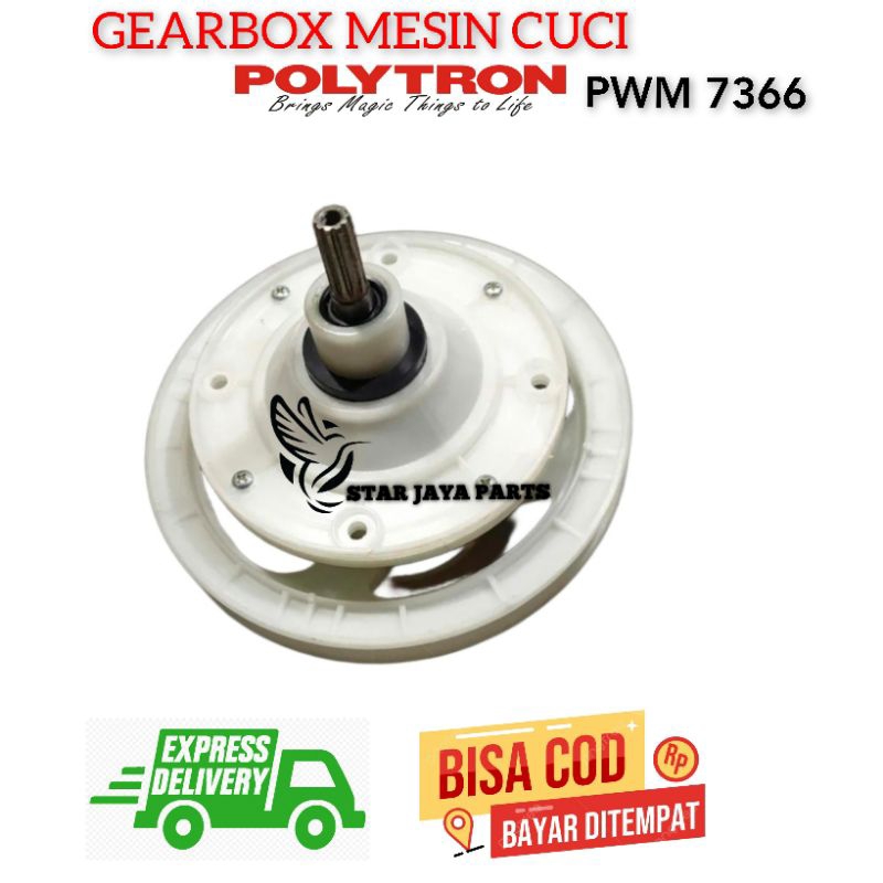 [BAYAR DI TEMPAT]Gearbox mesin cuci Polytron PWM 7366 2 Tabung