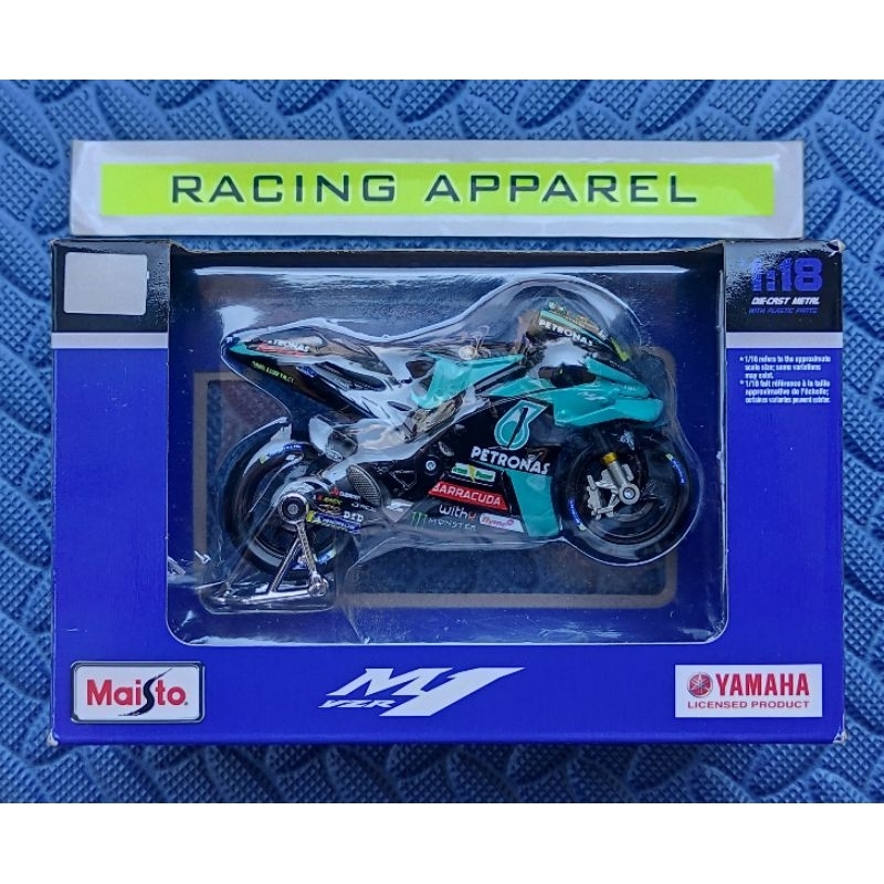 Maisto - MotoGP 2021 Yamaha YZR-M1 Valentino Rossi 46 skala 1/18 [ Custom ] Terimakasih Vale
