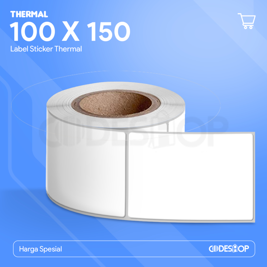 

Codeshop Label Thermal 100x150 mm 1 Line isi 500 pcs Stiker Core Besar