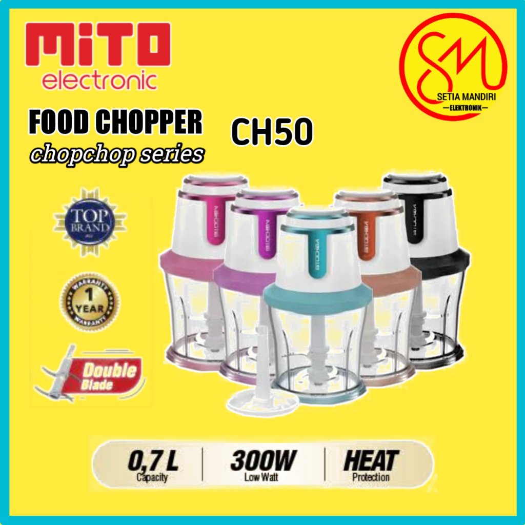 Mito CH 50 Food Chopper 0.7 Liter - Sunny Green