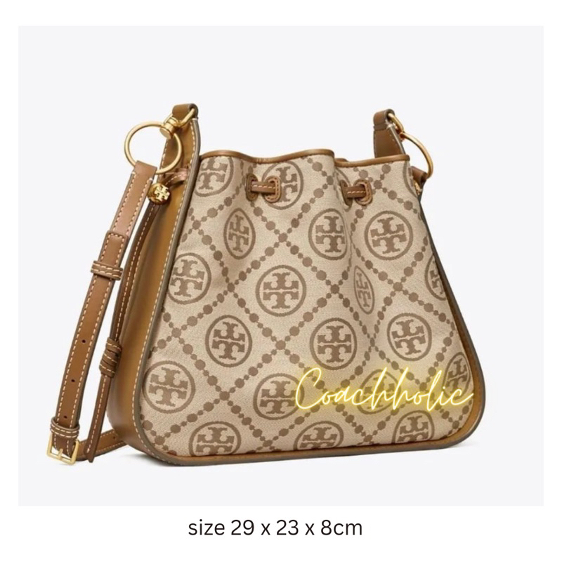 tory burch monogram bell bag