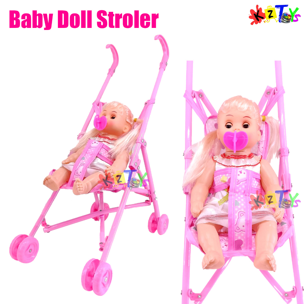 BABY STROLLER DORONGAN BAYI BESAR MAINAN ANAK PEREMPUAN BONEKA BAYI NDOT NANGIS