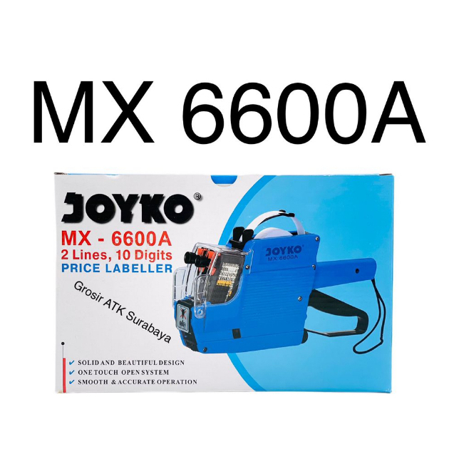 

Alat Mesin Label Harga Price Labeller Joyko 2 Baris 10 Digit MX-6600A