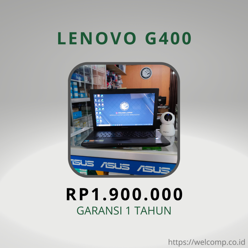 Laptop 2ND Lenovo G400 Second Bergaransi 1 Tahun