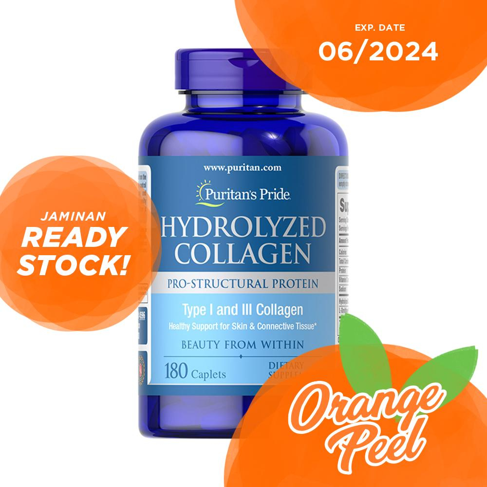 Puritan Hydrolyzed Collagen 1000 mg 180 Caplets