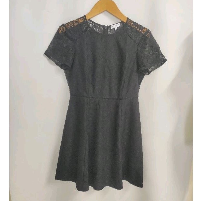 WAREHOUSE Original black lace dress terusan brokat hitam