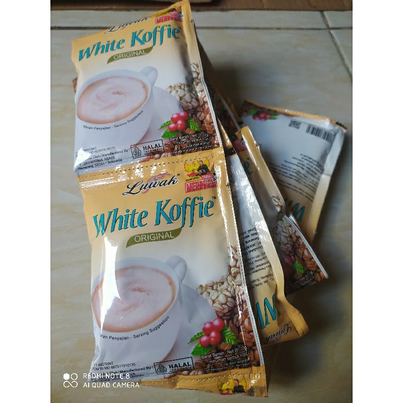 

Luwak white koffie 20g, kopi susu krimer original isi 10bks