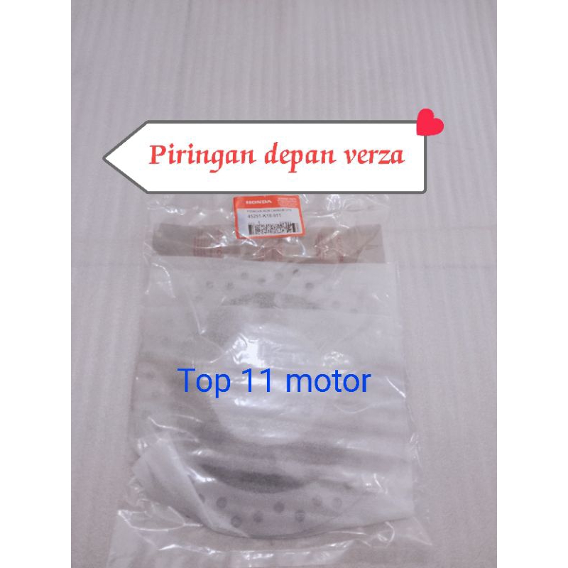 Piringan depan verza / piringan disc cakram depan verza 150