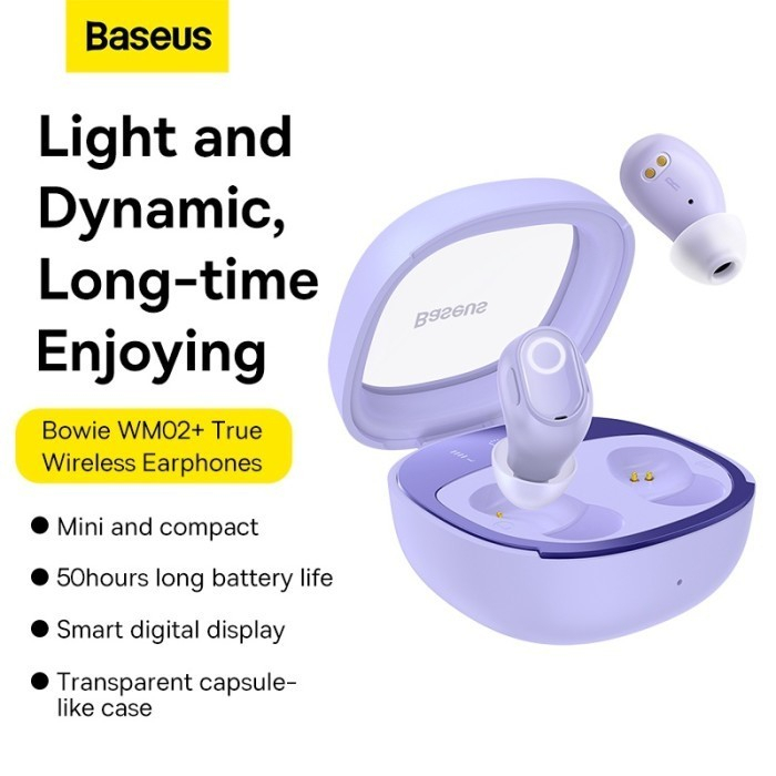 BASEUS Bowie WM02+ Plus 5.3 TWS True Wireless Bluetooth Earphone HiFi