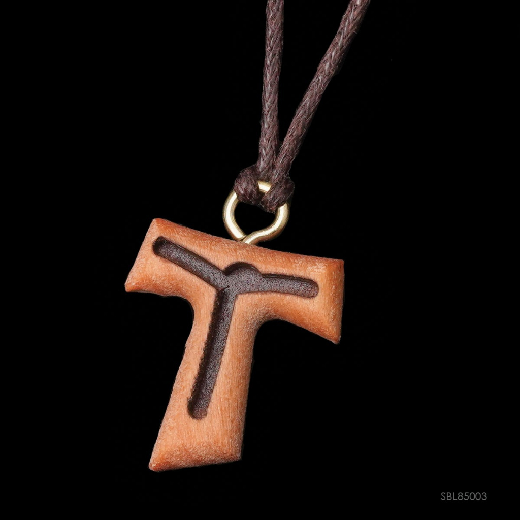 Kalung Bandul Salib Tau Kayu Italy