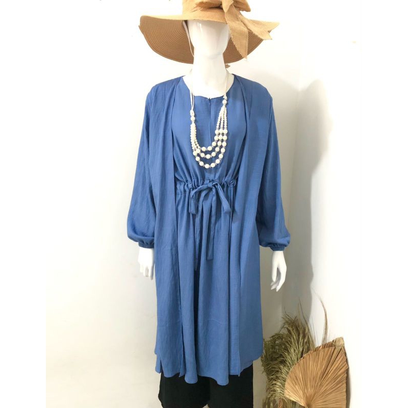 Big sale promo produk terbaru Tunik Outer crinkle/Tunik Polos/pakain wanita/baju wanita/fashion wani