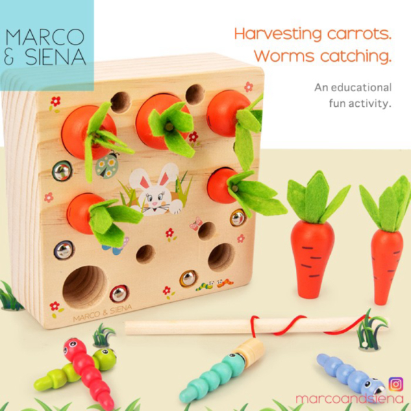 

Dijual Mainan Puzzle Knob Wortel Kayu MARCO SIENA Wooden Carrots Puzzle Block Limited