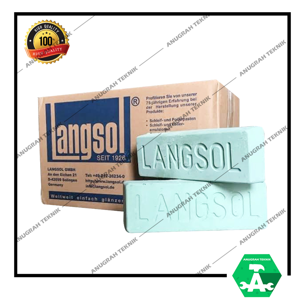 Langsol Batu Hijau Ijo Batu Poles Stainless Besi Batu Poles LANGSOL
