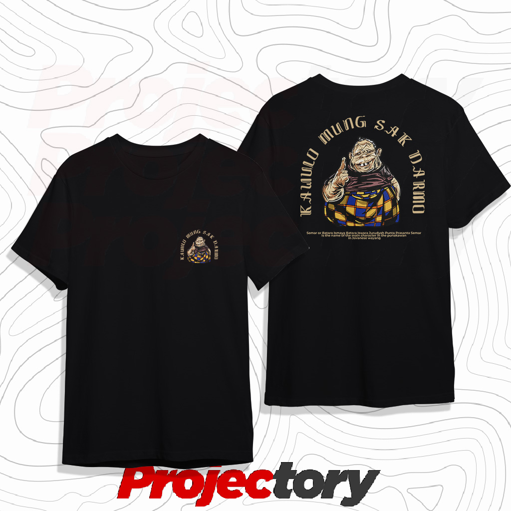 kaos distro pria dan wanita keren/murah semar tshirt budaya projectory