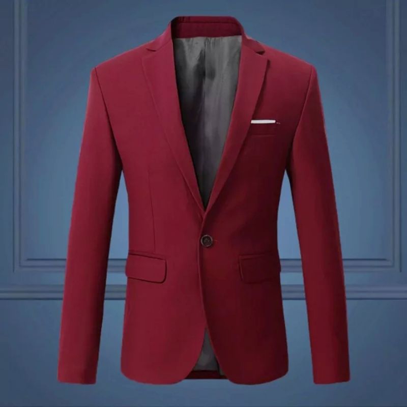 Promo Jas pria warna marun/Jas Kantor pria/Jas slimfit/Blazer Pria dewasa