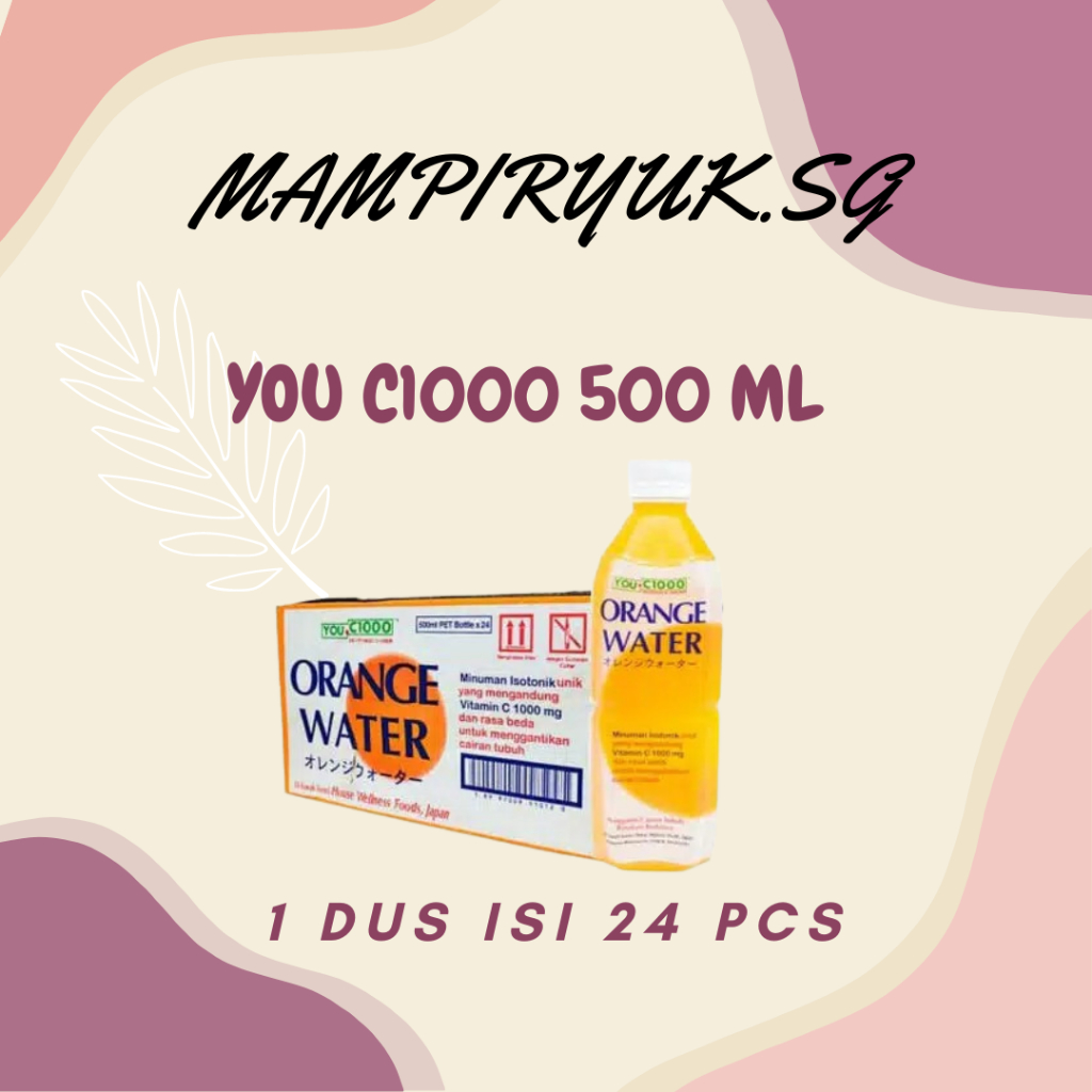 

[DUS/KARTON] YOU C1000 MINUMAN ORANGE BOTOL 500ML 1 DUS ISI 24 PCS