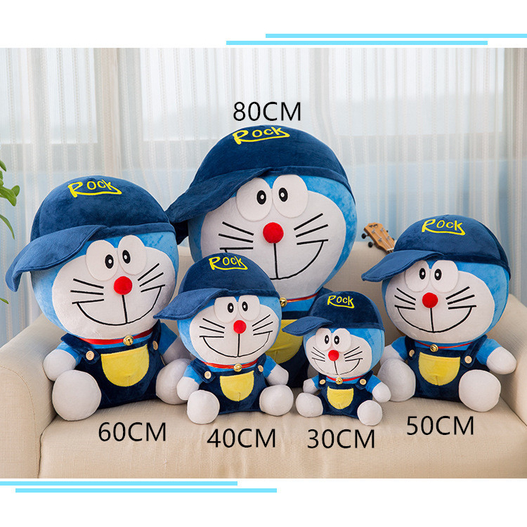 Boneka Doraemon Mainan Mewah Boneka Bantal Tempat Tidur Lucu Boneka Kucing Jingle Hadiah Ulang Tahun Anak