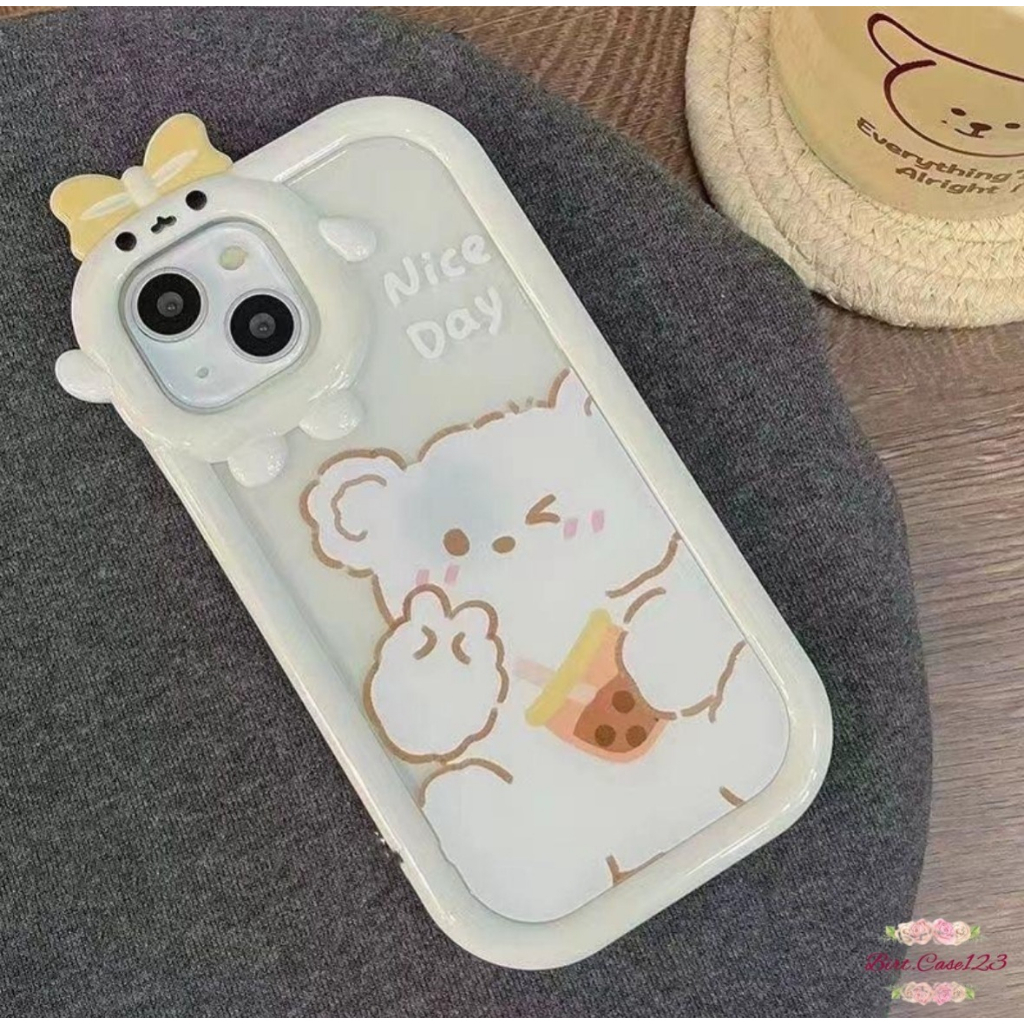 CUSTOM SOFTCASE PITACU FRAME KARAKTER CUSTOM BUBU BEAR FOR SAMSUNG A02S A03S A03 A04 A11 A12 A13 A21S A22 A32 A33 A20 A30 A50 A51 A52 A53 A73 BC7637