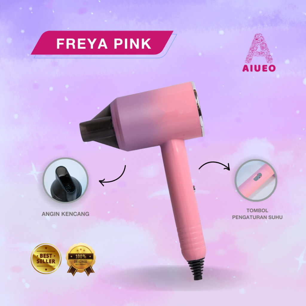 Hair Dryer Low Watt - Hairdryer Mini - Pengering Rambut Profesional Salon Freya