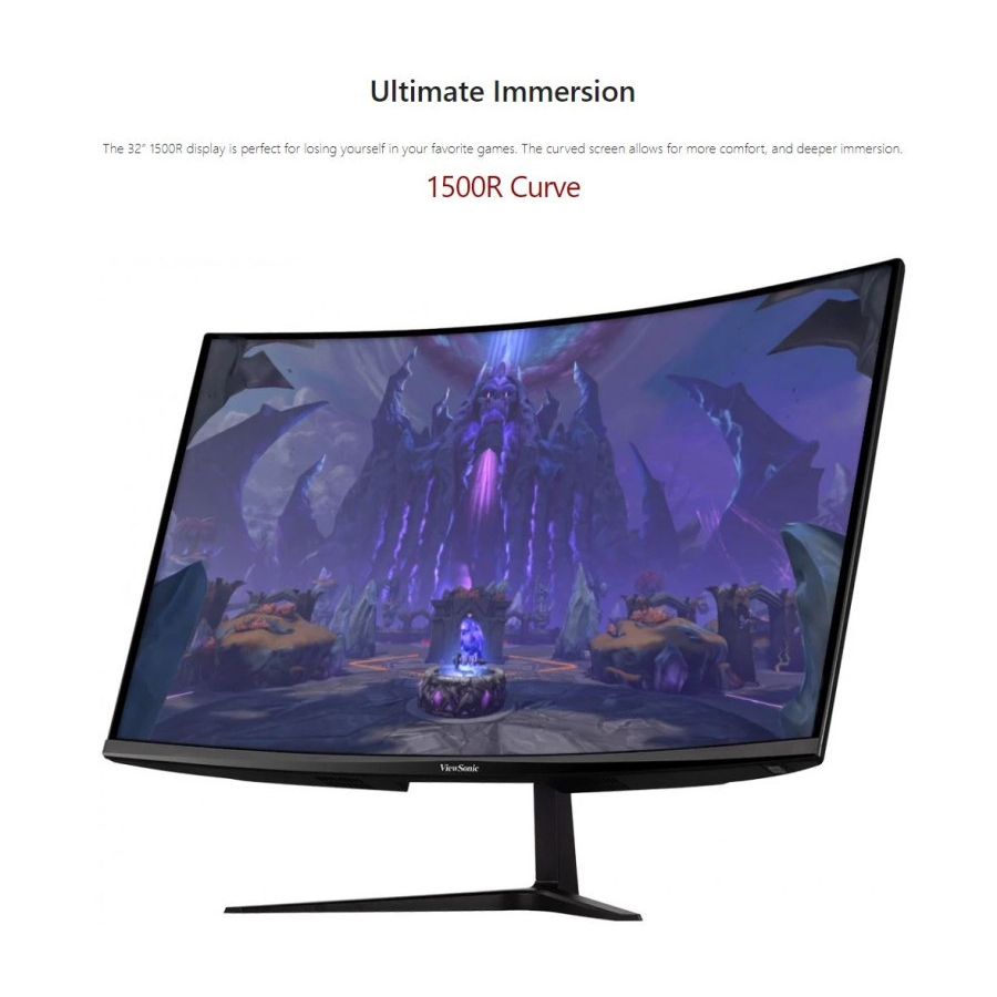 Monitor Gaming 32" ViewSonic VX3218-PC-MHD-165Hz 1ms Curved Free Sync
