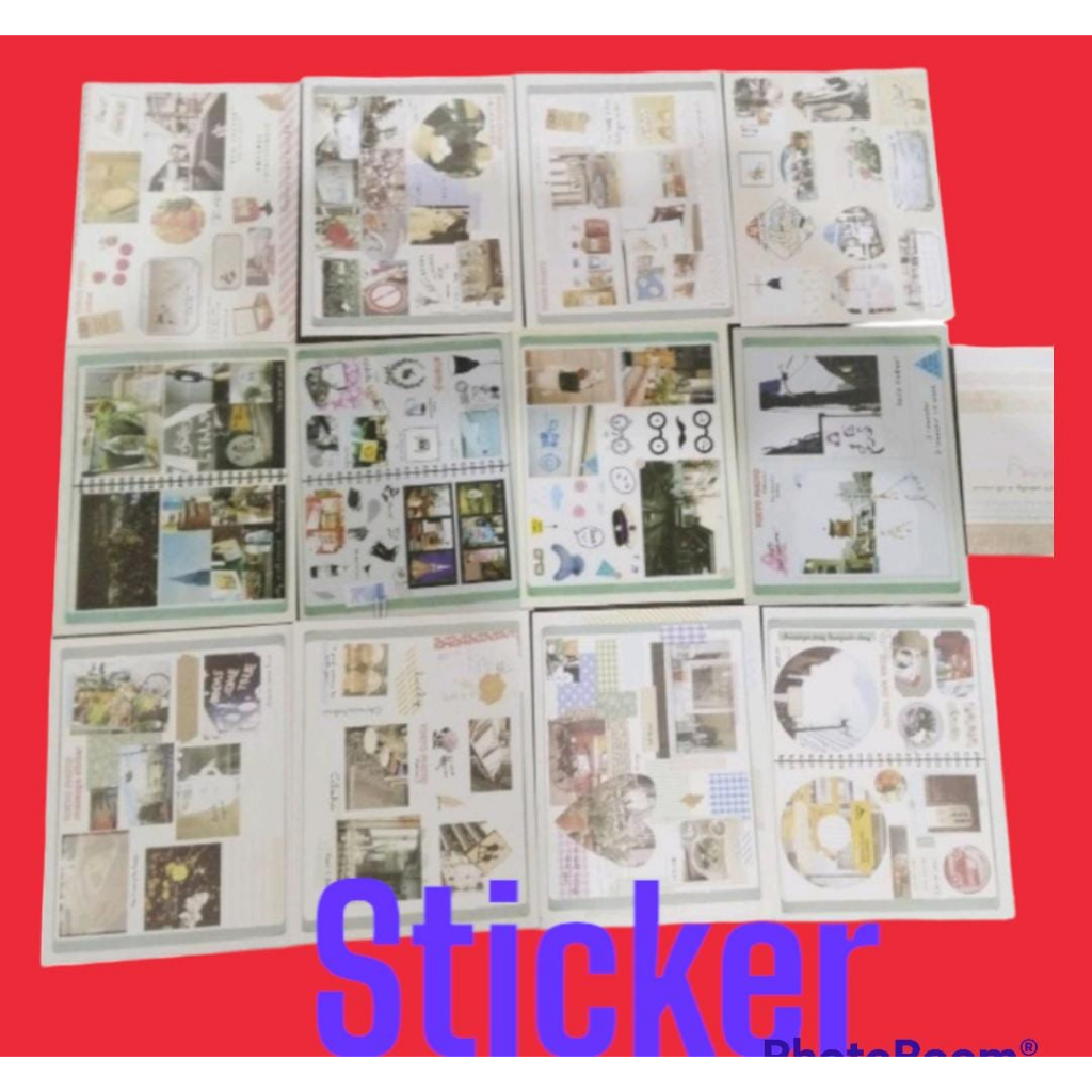 

sticker tema photo road and tokyo quality import jual perpack isi 13 lbr