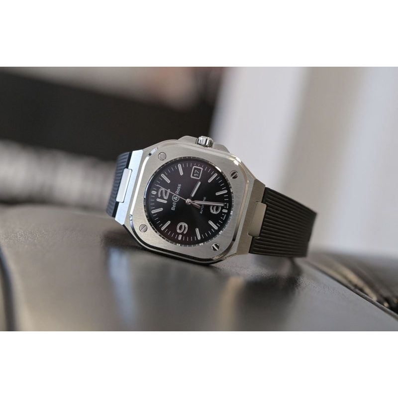 Bell & Ross BR05 Black Dial with Rubber Strap - New in Box