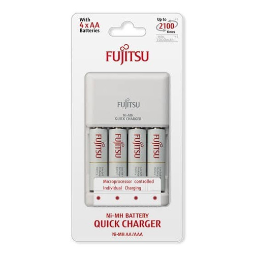 Fujitsu Quick charger 2jam + 4AA 1900mAH Original