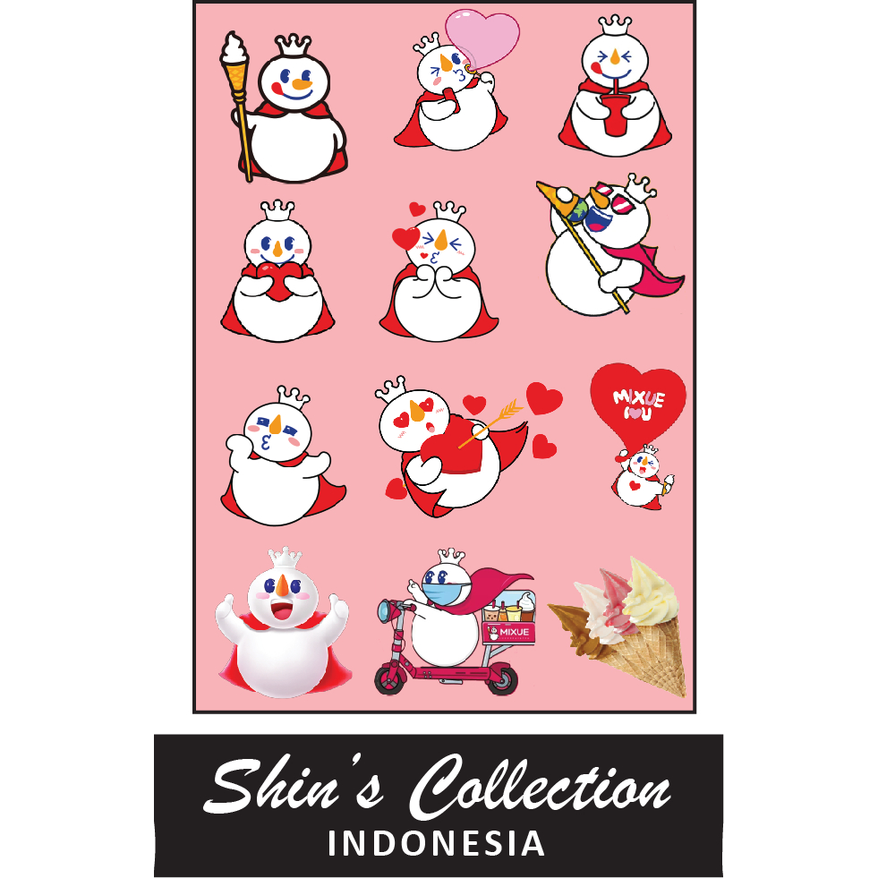 

Sticker stiker murah anti air Mixue 1 pc