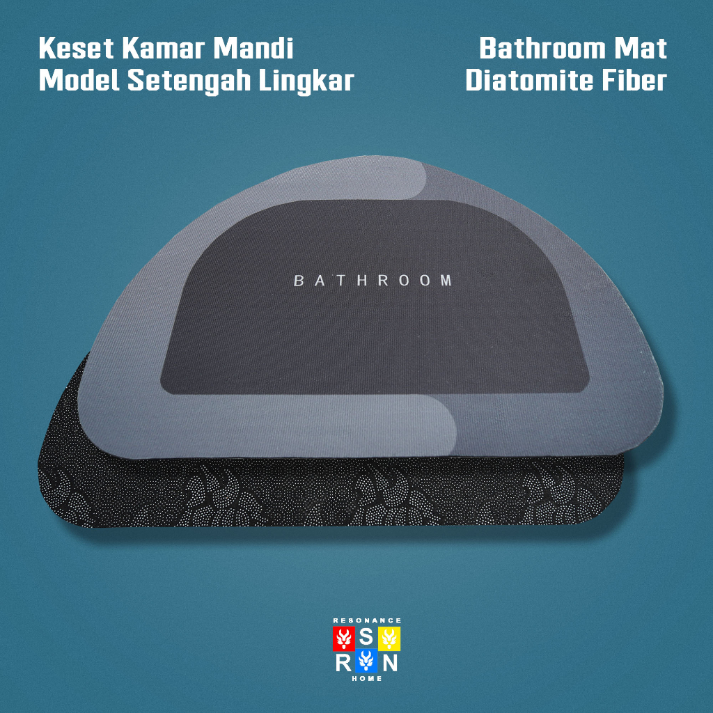 Keset Model Setengah Lingkaran / Diatomite Bathroom Mat Resonance Home