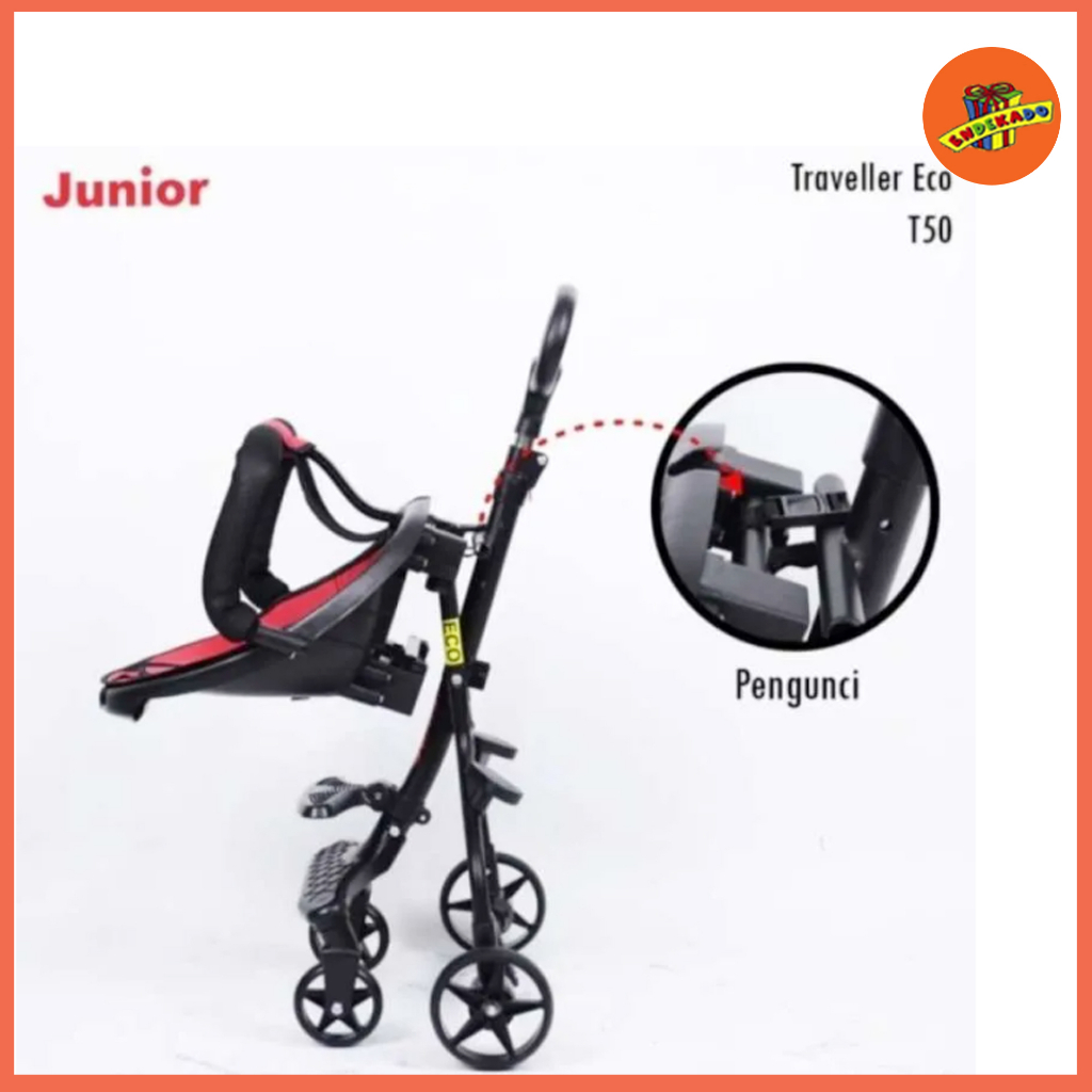 Junior Traveller Eco T50 / Stroller / Kereta Dorong Bayi