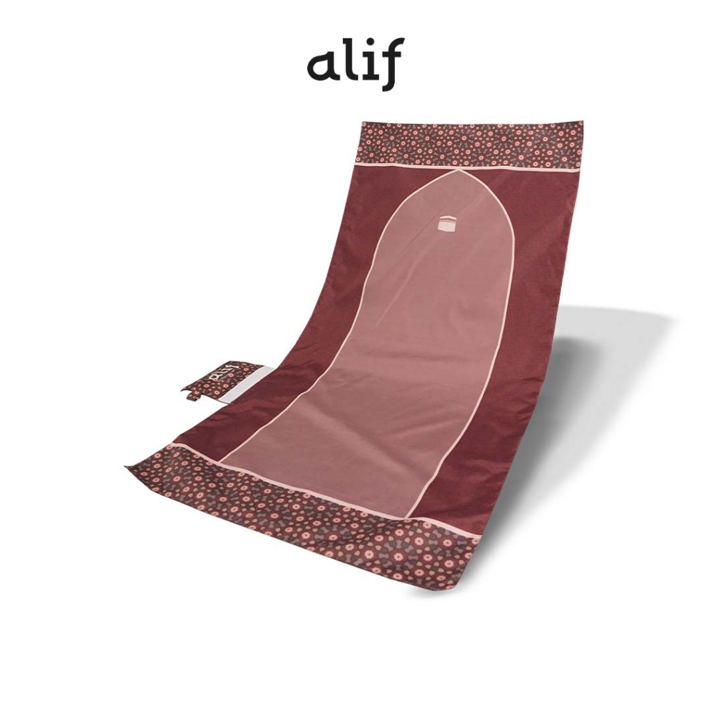 ALIF SAJADAH GENGGAM TRAVEL / SAKU / PORTABLE / WATERPROOF ( ALIF MODERN WEAR SJG-0184 )